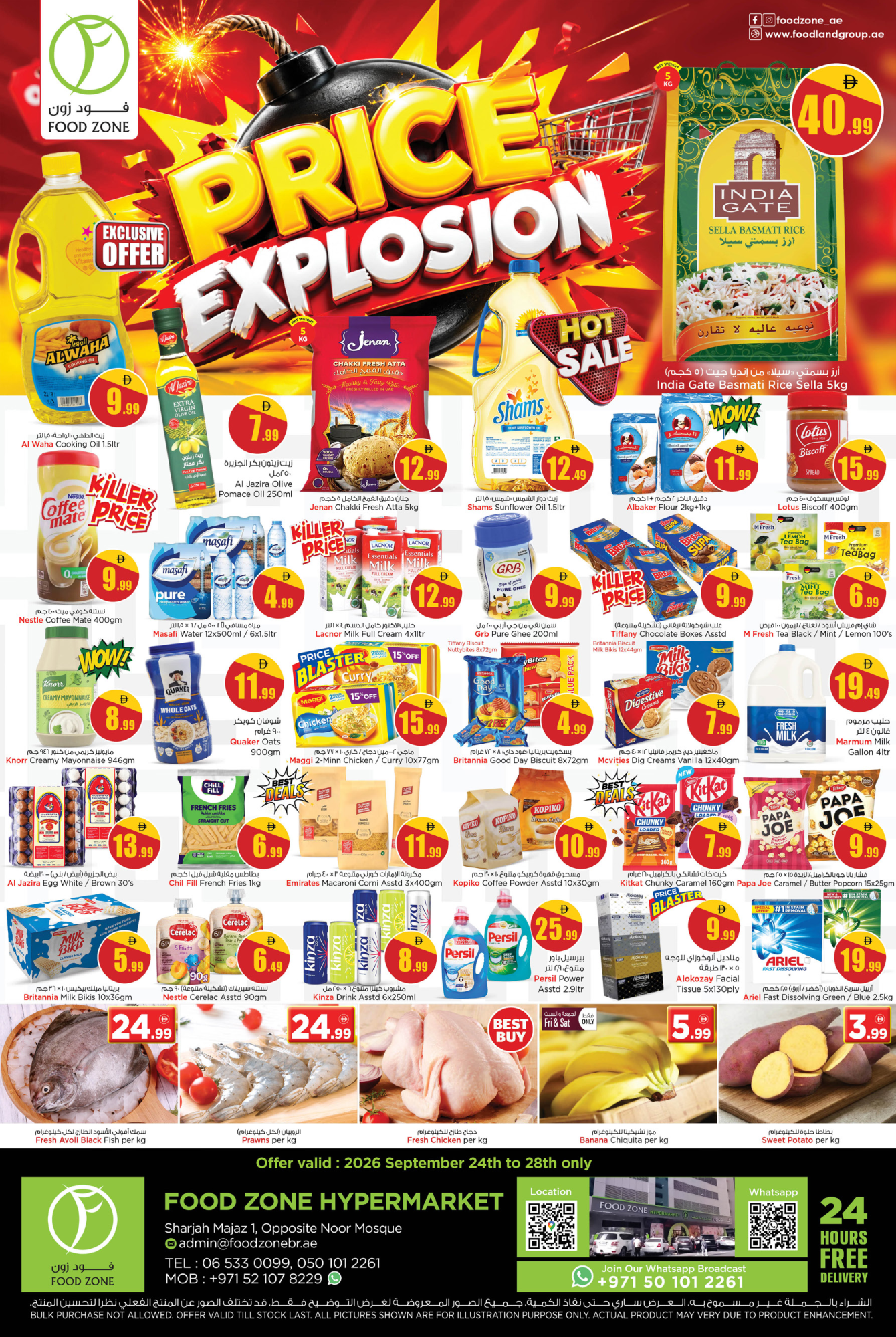 FOOD ZONE — Food Zone Price Explosion